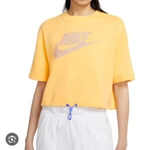 Nike Women’s Plus Size Exploded Icon Cropped Sweatshirt Top Size 2X